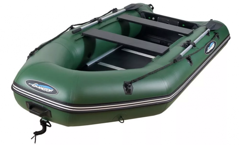 МОТОРНО-ГРЕБНАЯ ЛОДКА ПВХ GLADIATOR А 340 ТК С ФАНЕРНЫМ ПОЛОМ в Мурманске