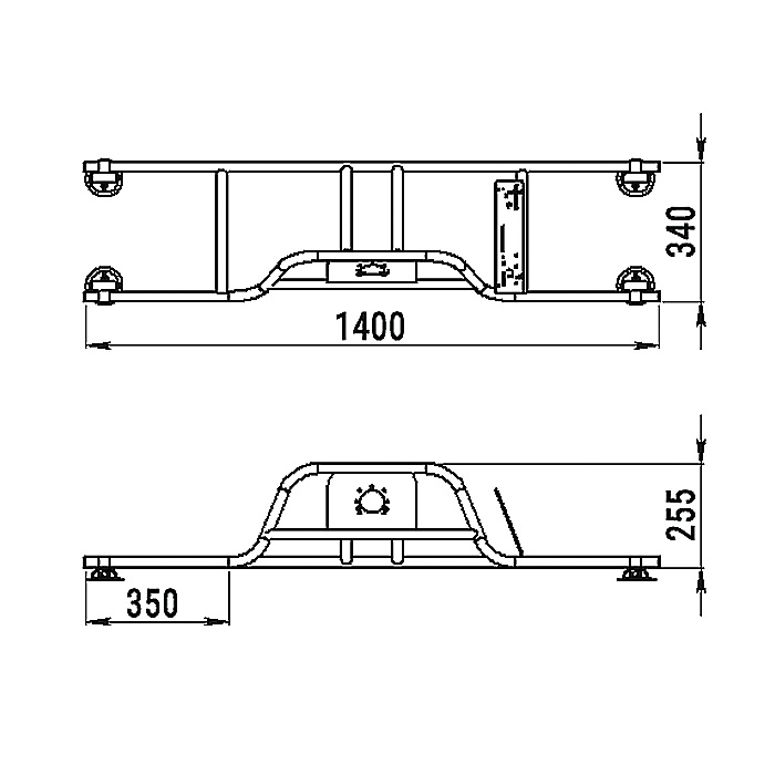 Стойка рулевая с бортовым креплением малая в Мурманске