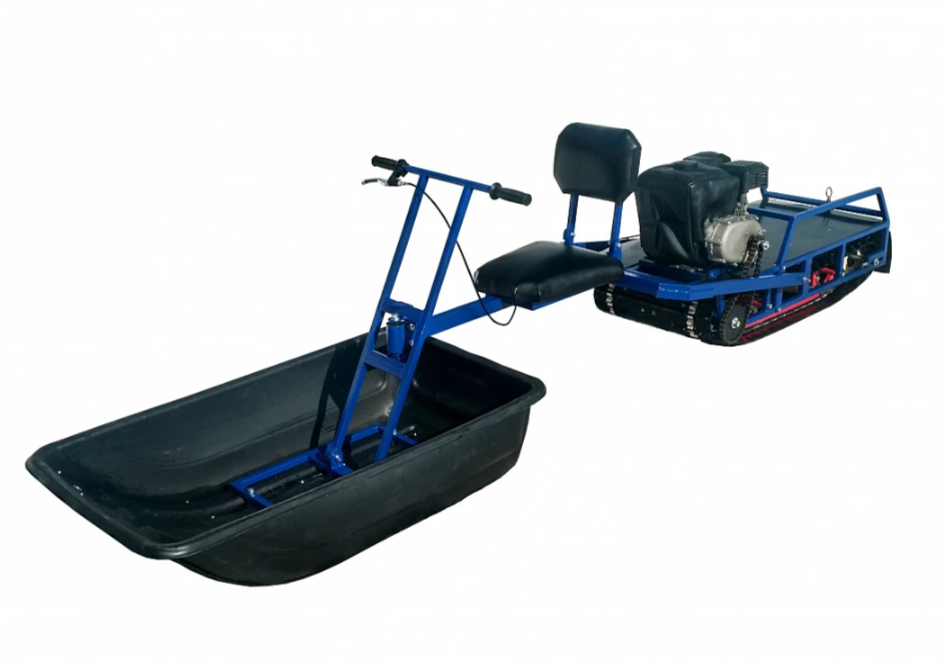 Мотобуксировщик толкач Альбатрос-XL8 с модулем. С фарой, склизы в Мурманске