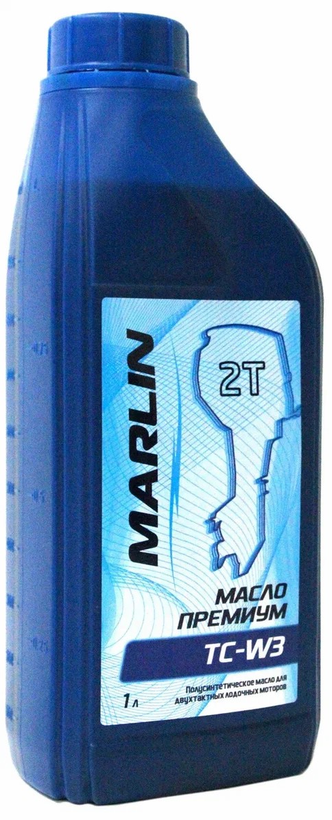 МАСЛО ПОЛУСИНТЕТИЧЕСКОЕ MARLIN ПРЕМИУМ 2Т, TC-W3, 1 ЛИТР в Мурманске