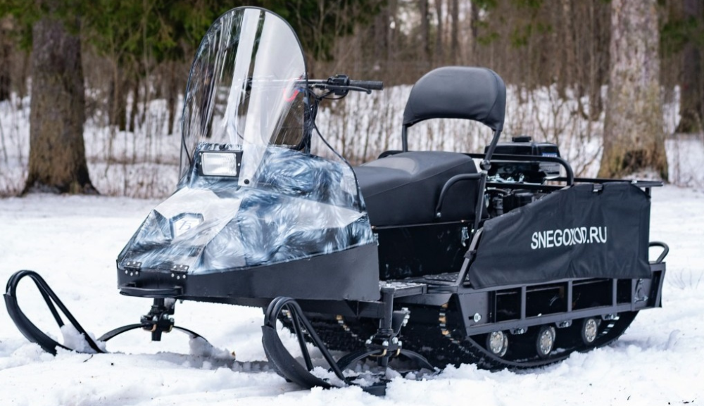 Миниснегоход Бурлак Егерь Экспедитор 15 л.с. , реверс, тормоз, капот белый в Мурманске