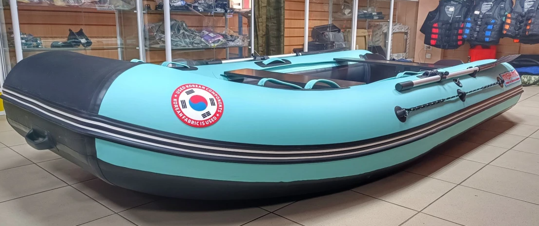 КОМПЛЕКТ ЛОДКА MISHIMO LITE 335 + МОТОР 9,8 Л.С. в Мурманске