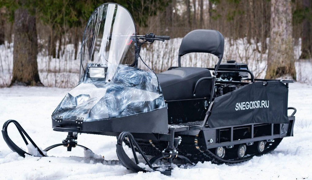 Миниснегоход Бурлак Егерь Экспедитор 15 л.с. , реверс, тормоз, капот белый в Мурманске