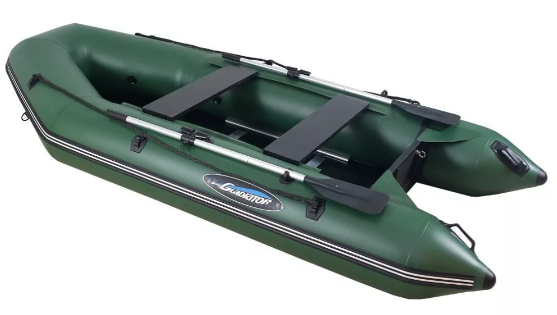 МОТОРНО-ГРЕБНАЯ ЛОДКА ПВХ GLADIATOR А 340 ТК С ФАНЕРНЫМ ПОЛОМ в Мурманске