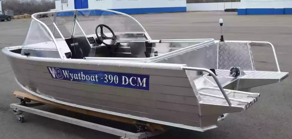 Алюминиевая лодка Wyatboat-390 DCM Увеличенный борт в Мурманске