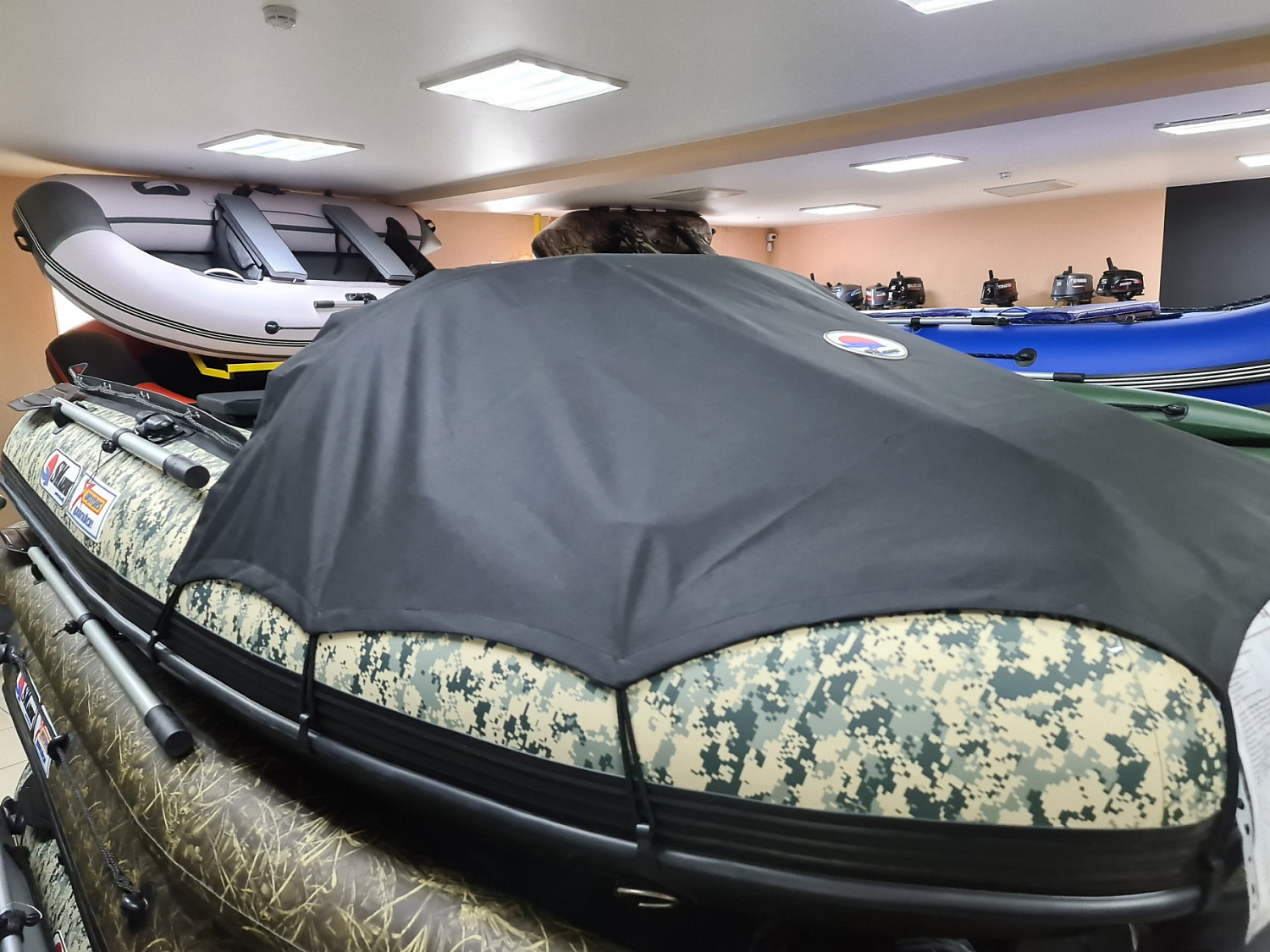 КОМПЛЕКТ НОСОВОГО ТЕНТА К ЛОДКЕ SMARINE AIR MAX 380 ЧЕРНЫЙ в Мурманске