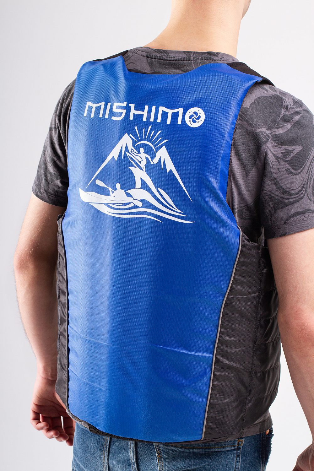Жилет спасательный MISHIMO PRO Премиум качества Черно-синий в Мурманске