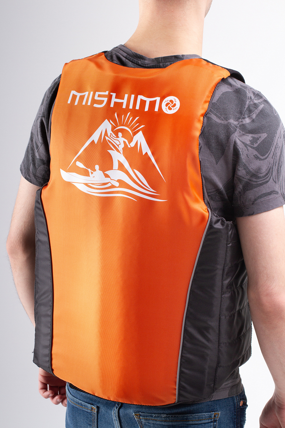Жилет спасательный MISHIMO PRO Премиум качества Черно-оранжевый в Мурманске