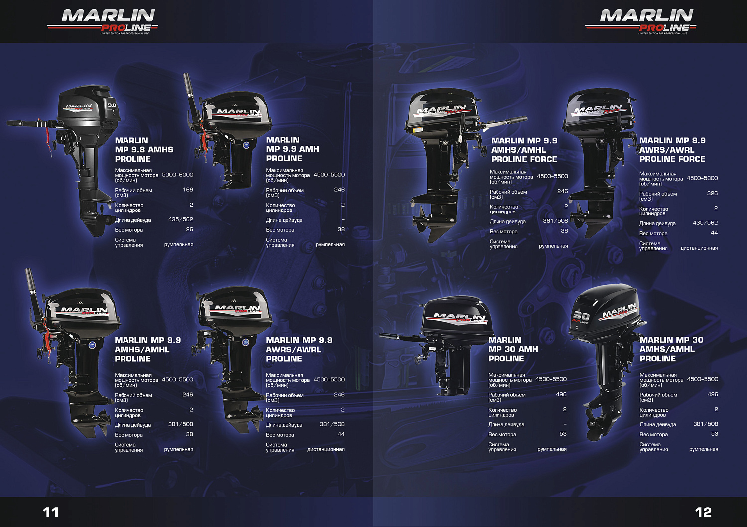 Лодочный мотор MARLIN PROLINE MP 50 AMHS в Мурманске